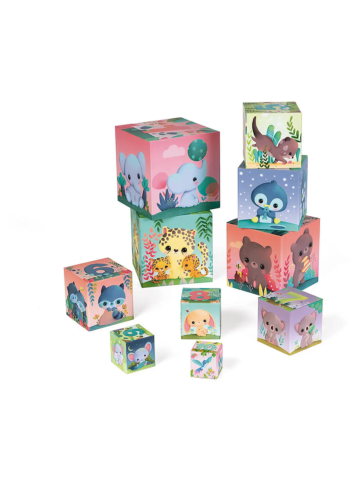 JANOD | Stapelpuzzle - Meine allerersten Tiere | 